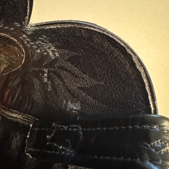 Tony Lama women's black cowboy boots size 7.5B - Picture 5 of 8